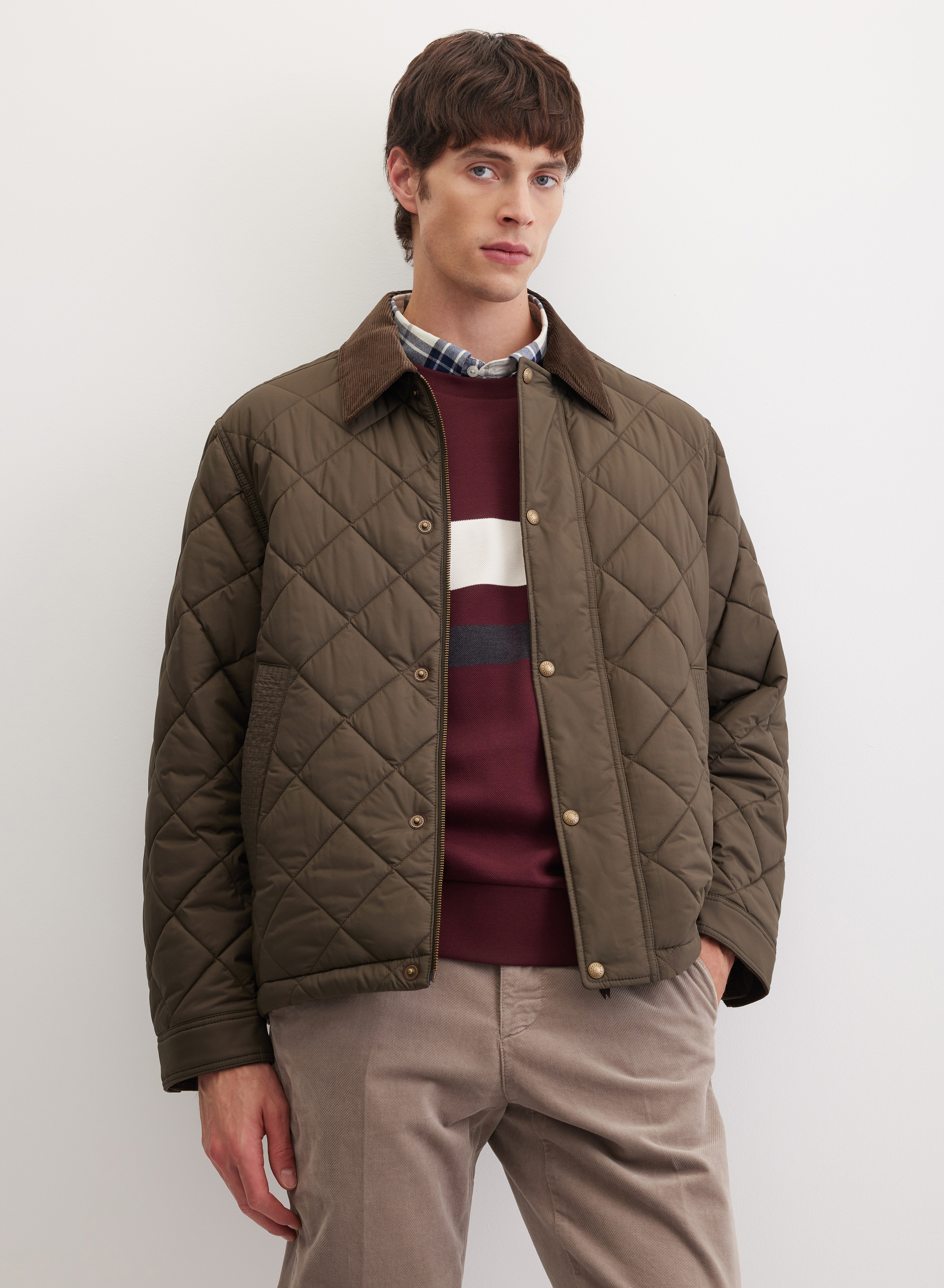 Стеганая куртка с застежкой на молнию - основное изображение товара