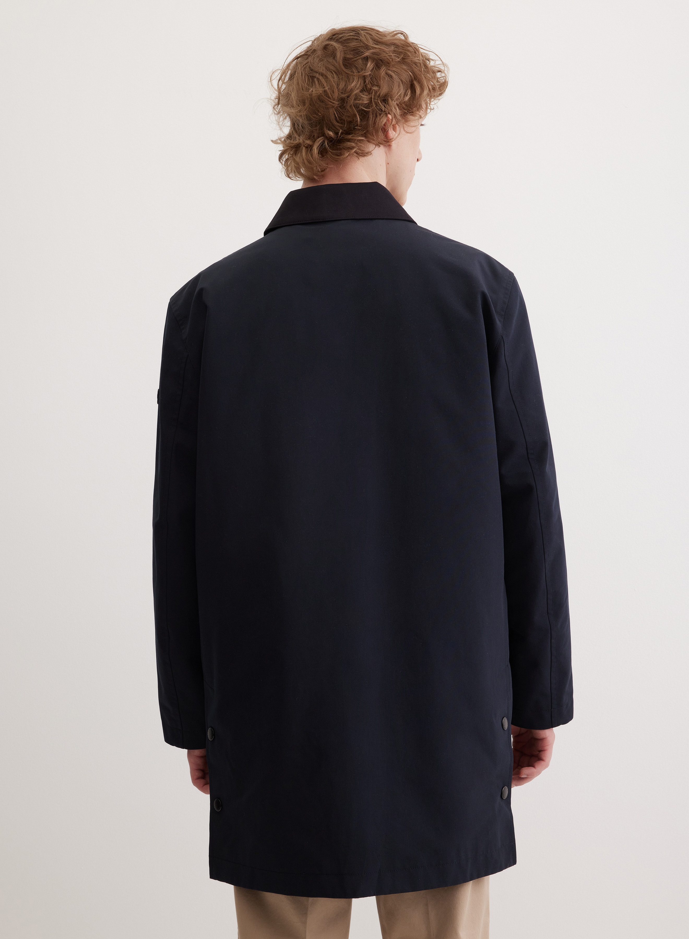 Плащ на молнии с отложным воротником и подстежкой - основное изображение товара