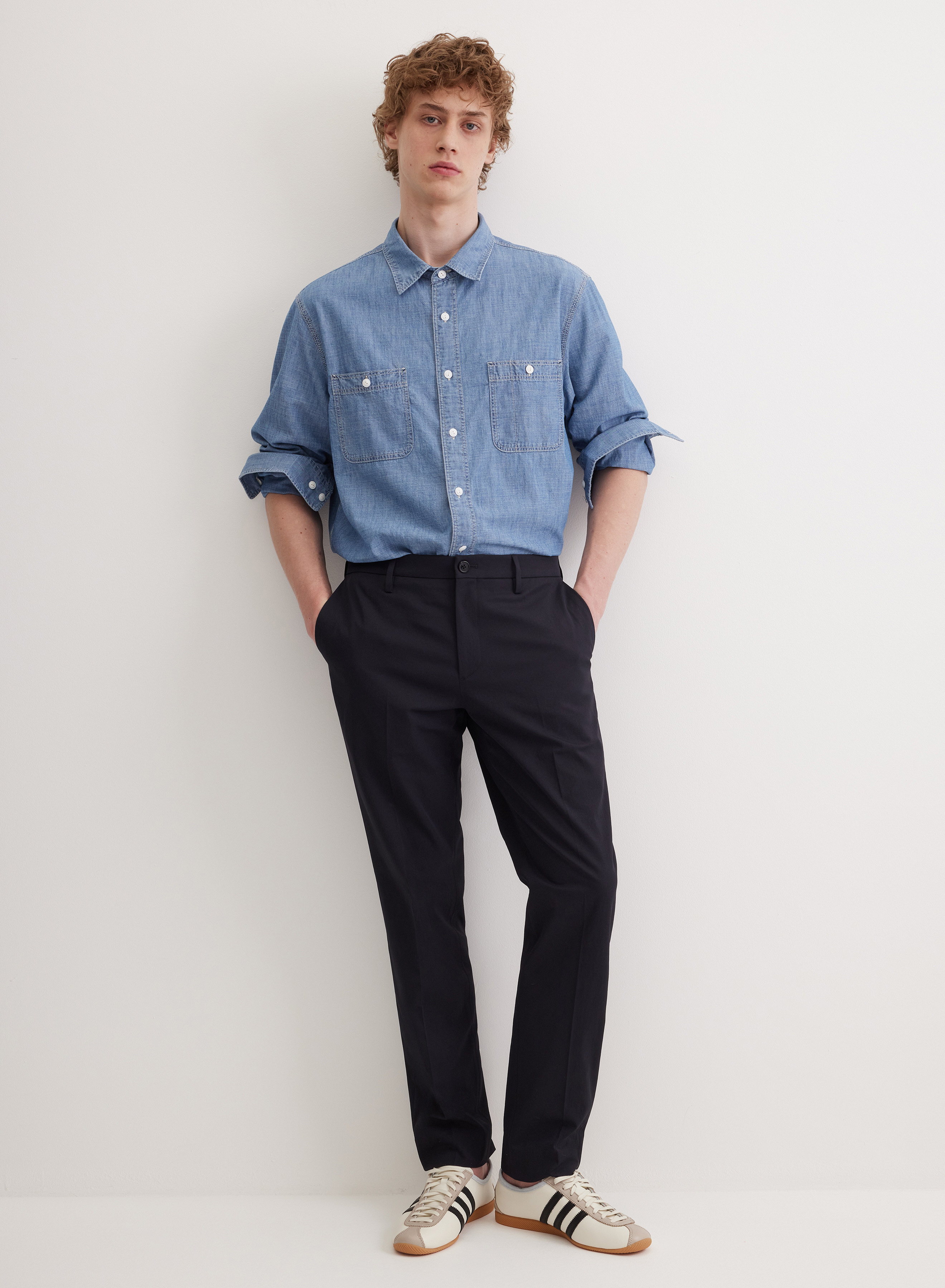 Классические прямые брюки - основное изображение товара