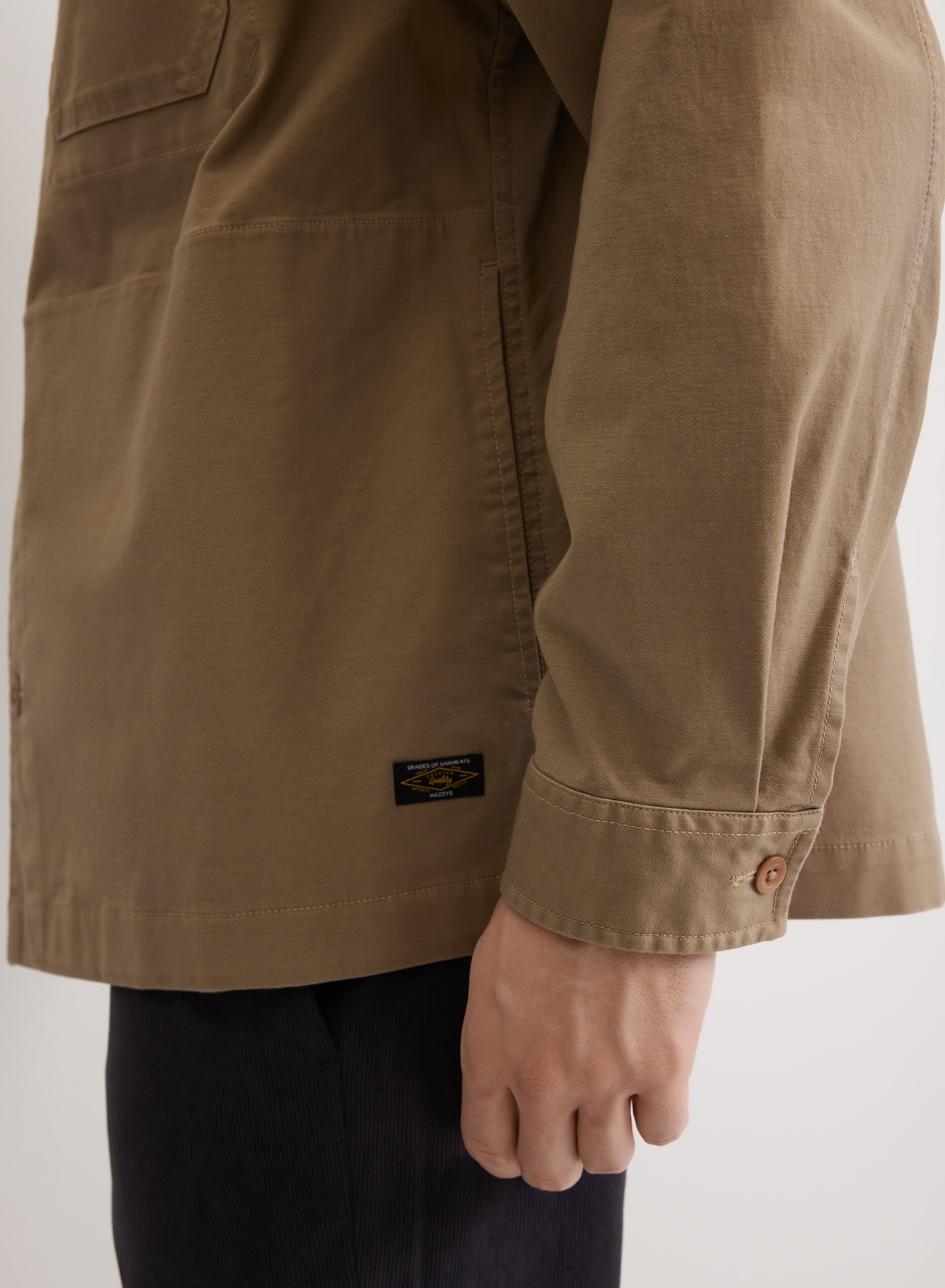 Базовая повседневная куртка с карманом - основное изображение товара