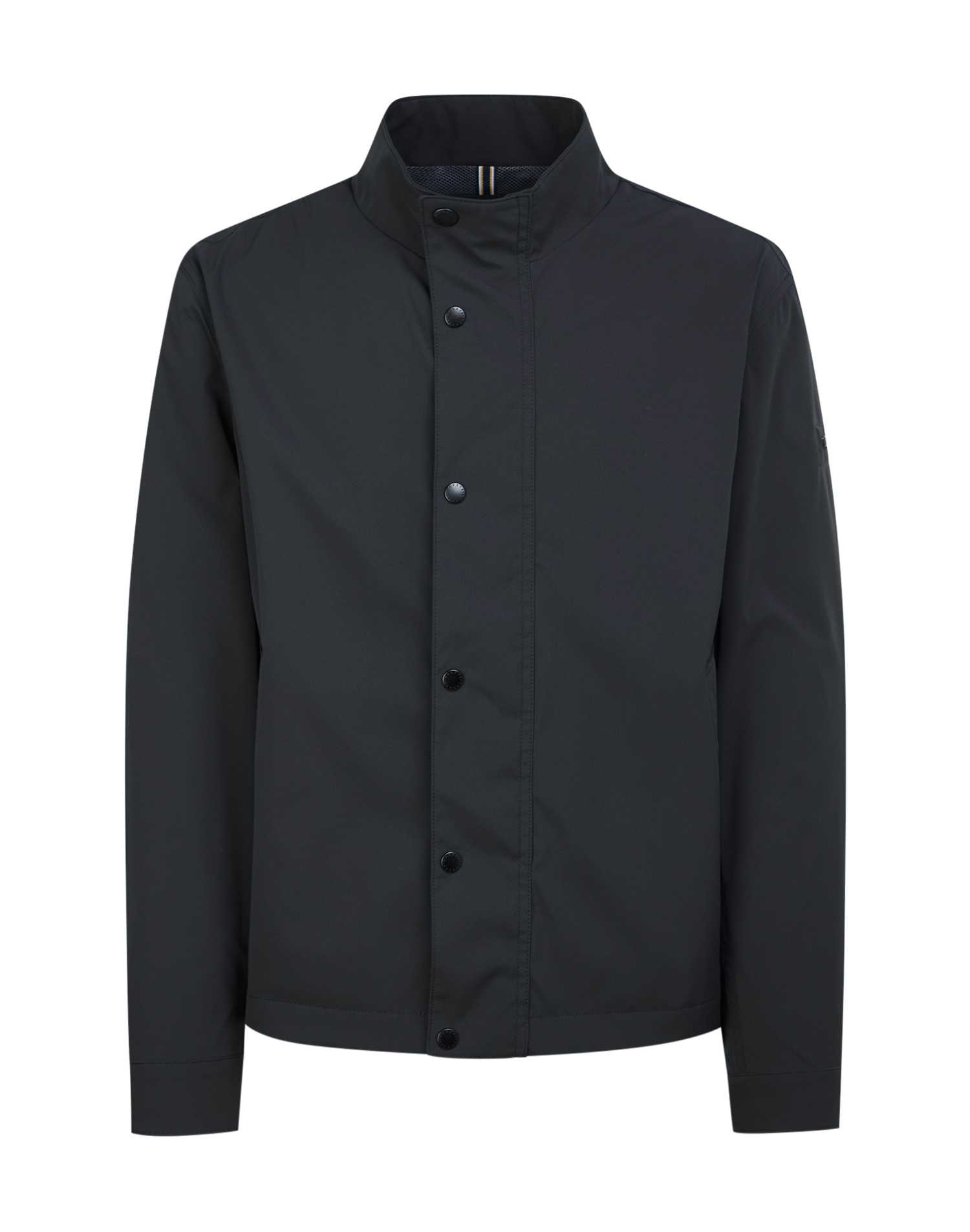 Легкая укороченная куртка с воротником-стойкой - основное изображение товара