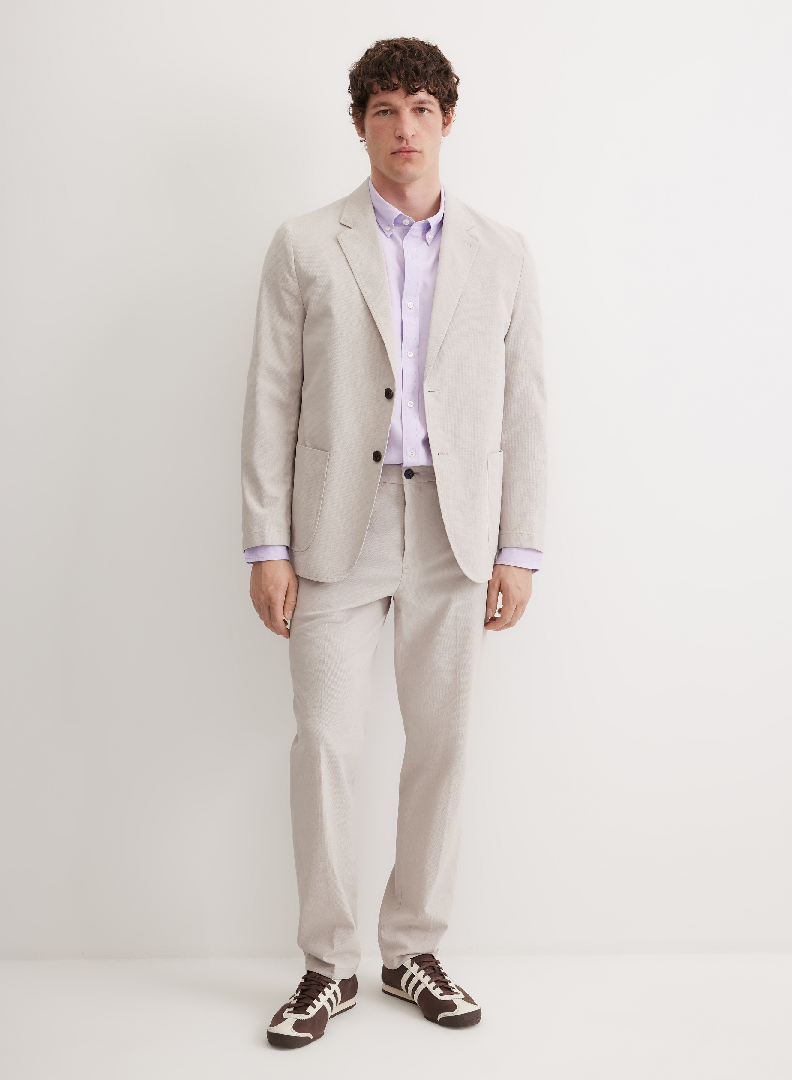 Свободные прямые брюки со стрелками - основное изображение товара