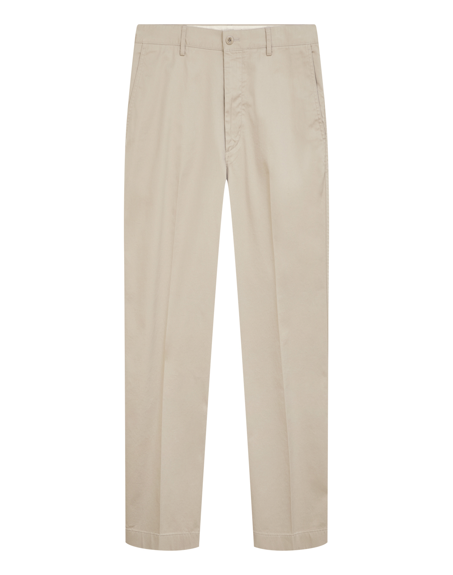 Классические прямые брюки из хлопковой ткани со стрелками  - основное изображение товара