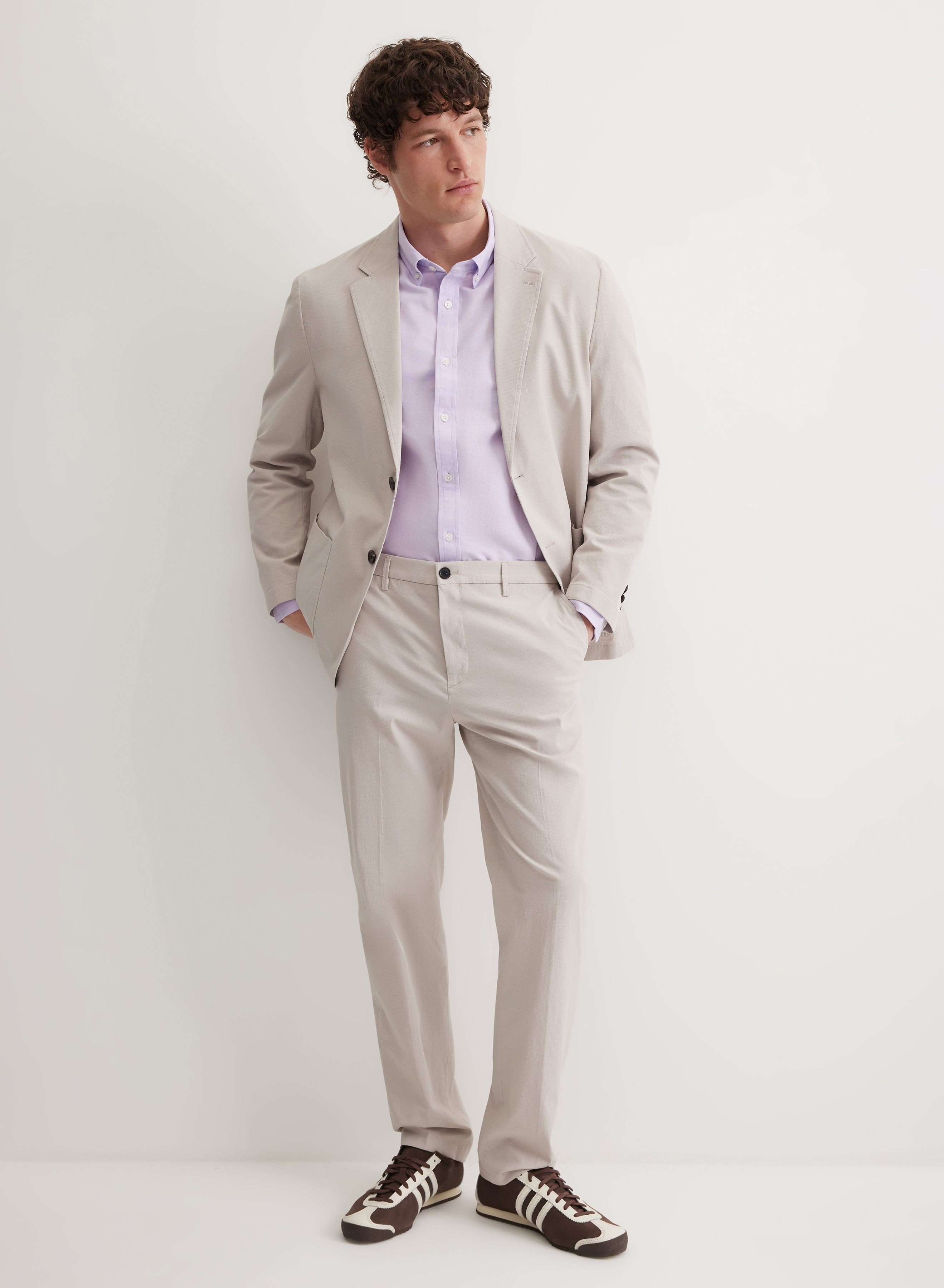 Свободные прямые брюки со стрелками - основное изображение товара