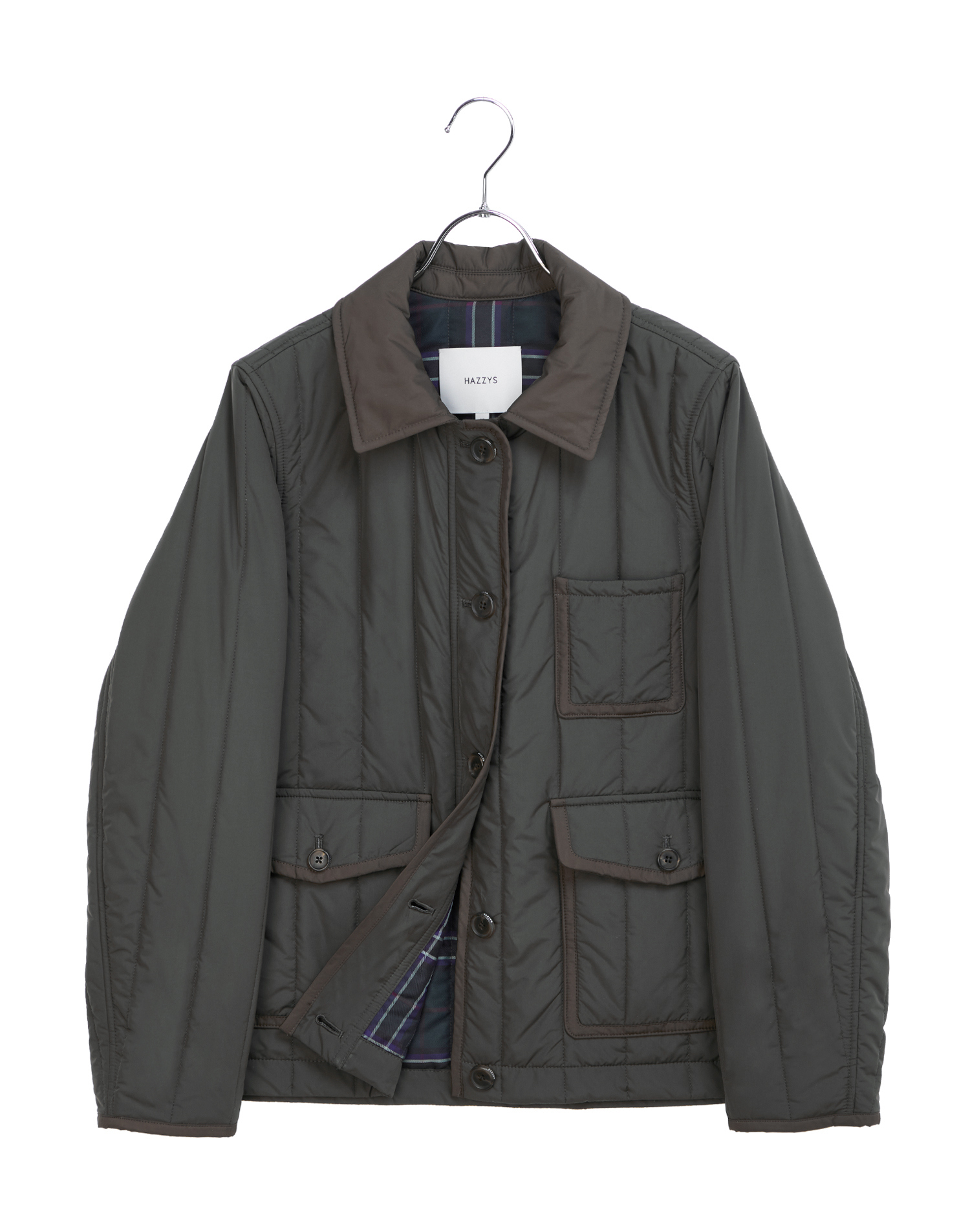 Легкая стеганая куртка на пуговицах - основное изображение товара