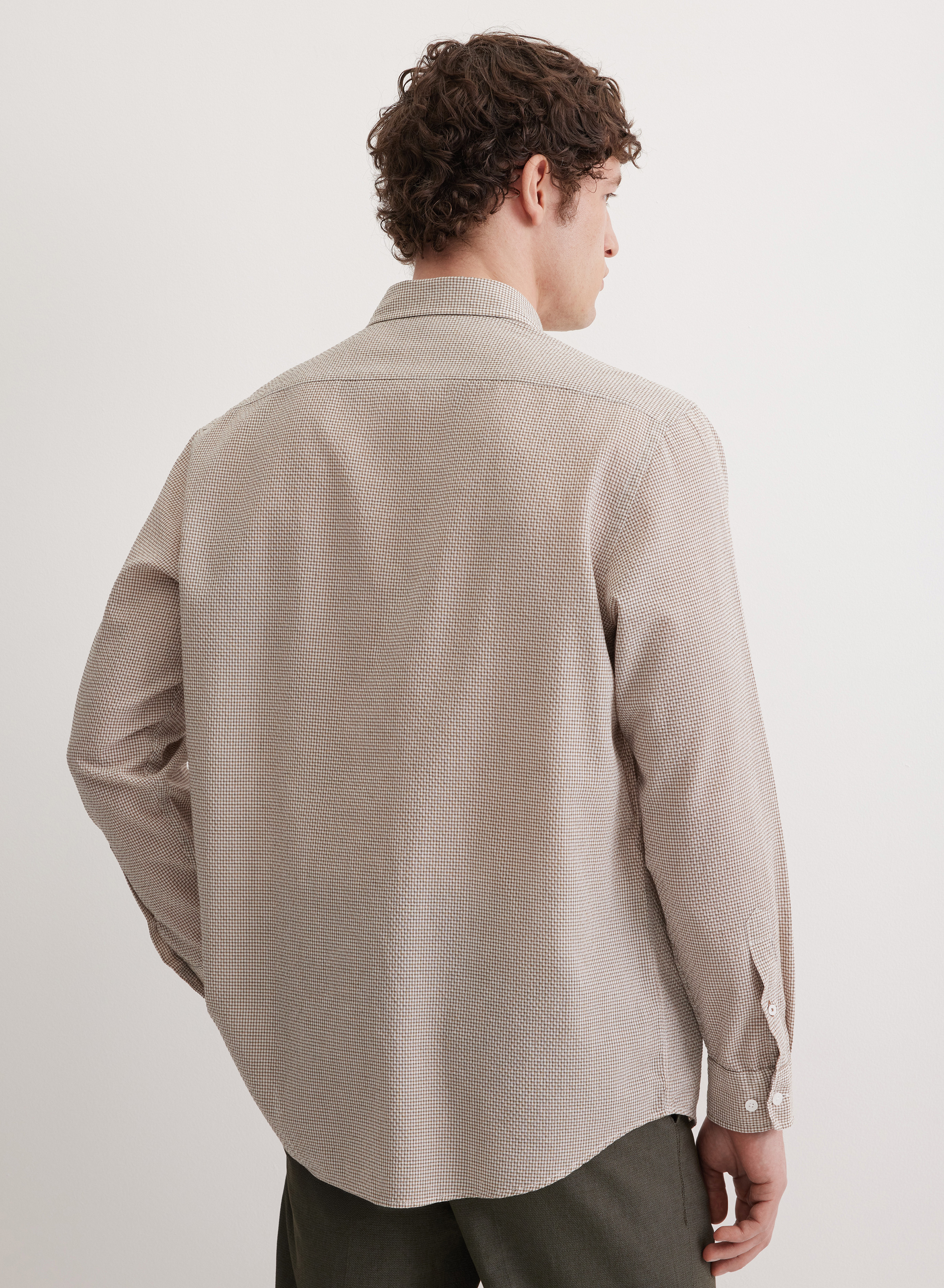 Удлиненная рубашка прямого кроя  - основное изображение товара