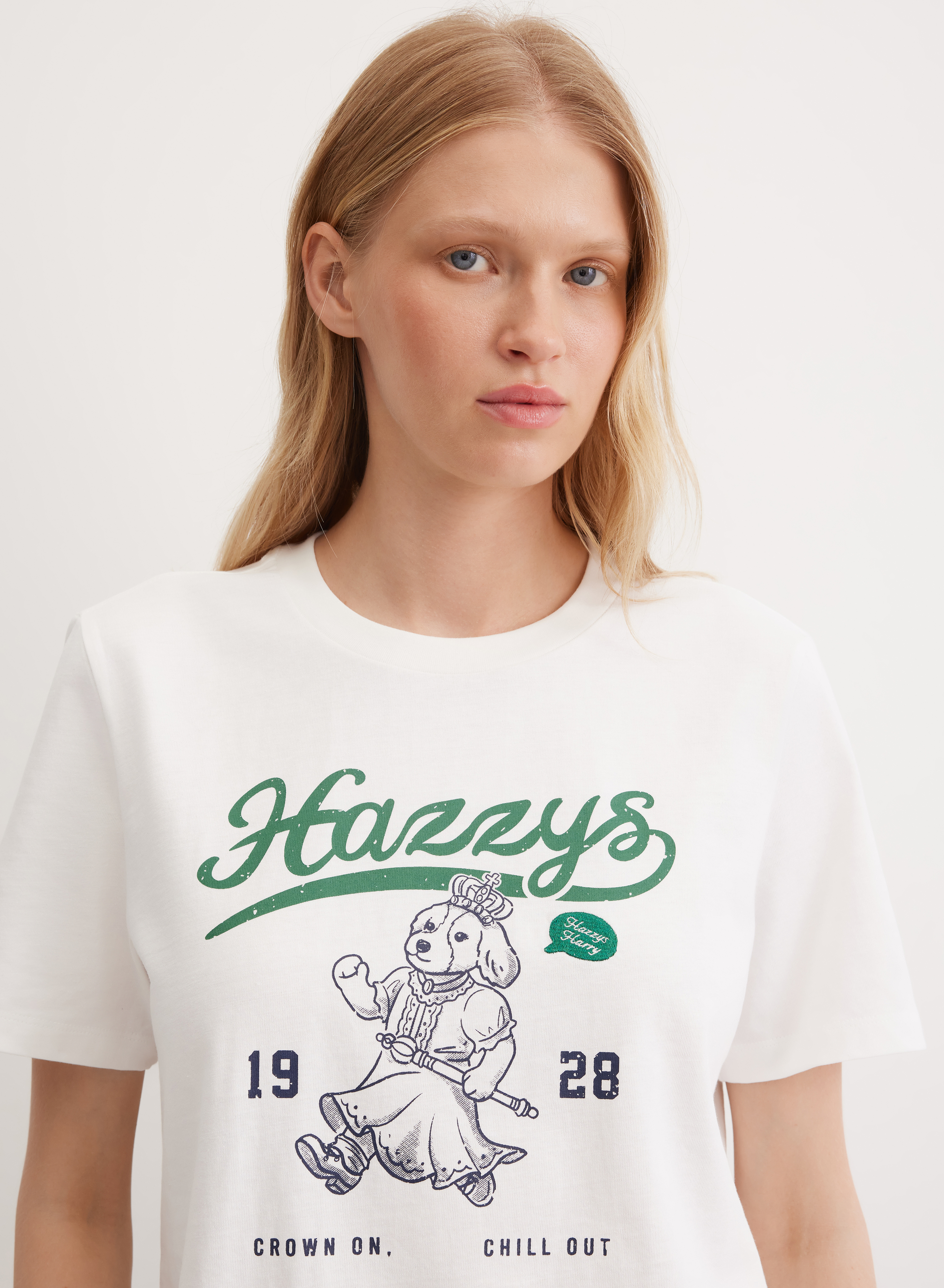 Хлопковая футболка с ярким фирменным принтом - основное изображение товара