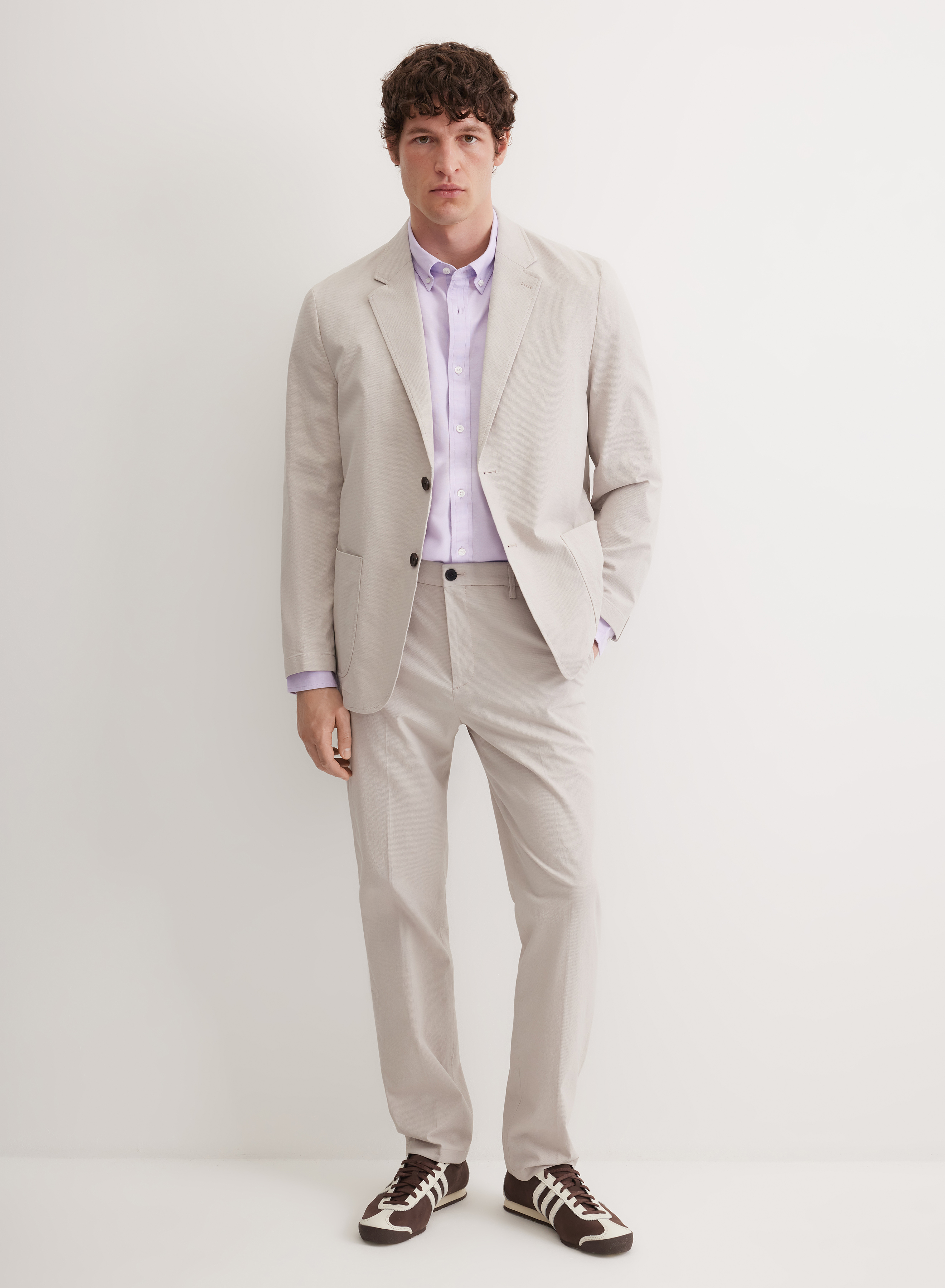 Хлопковая рубашка с фигурным низом - основное изображение товара