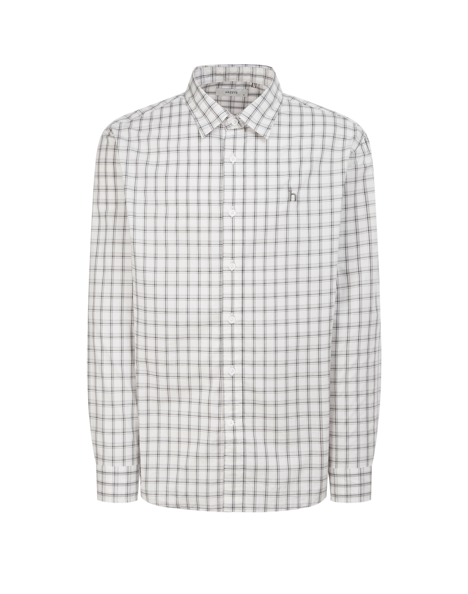 Хлопковая рубашка прямого силуэта в контрастную клетку - основное изображение товара