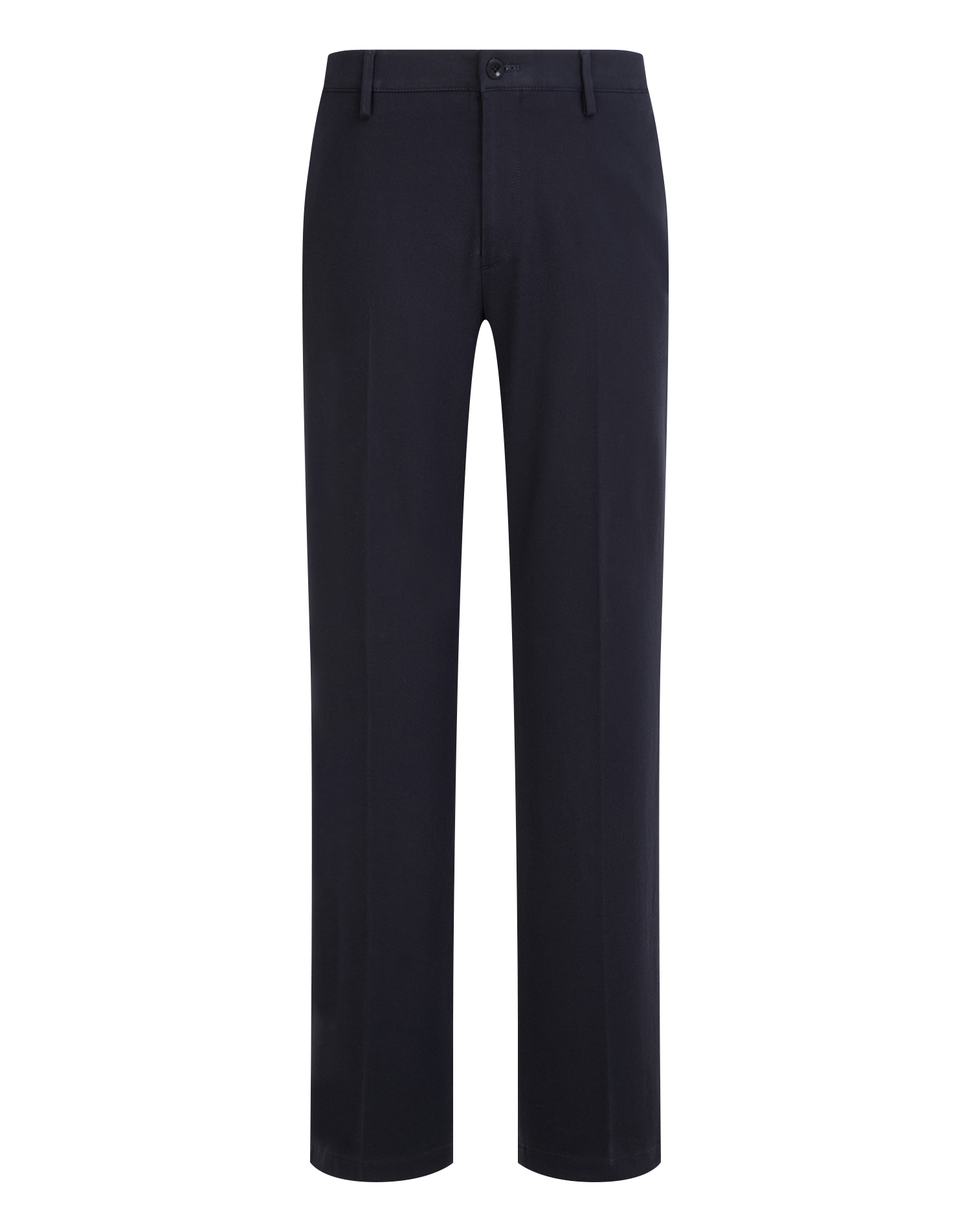 Классические брюки со стрелками и прорезными карманами сзади  - основное изображение товара