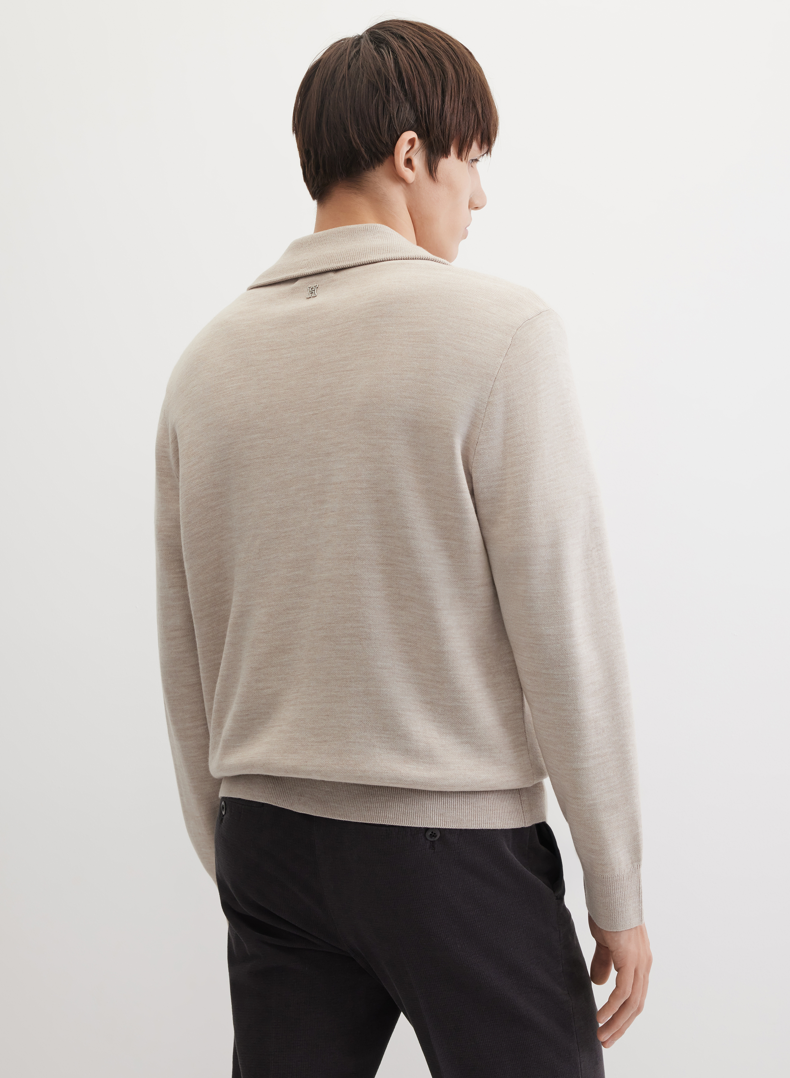 Кардиган свободного кроя с застежкой на молнии  - основное изображение товара