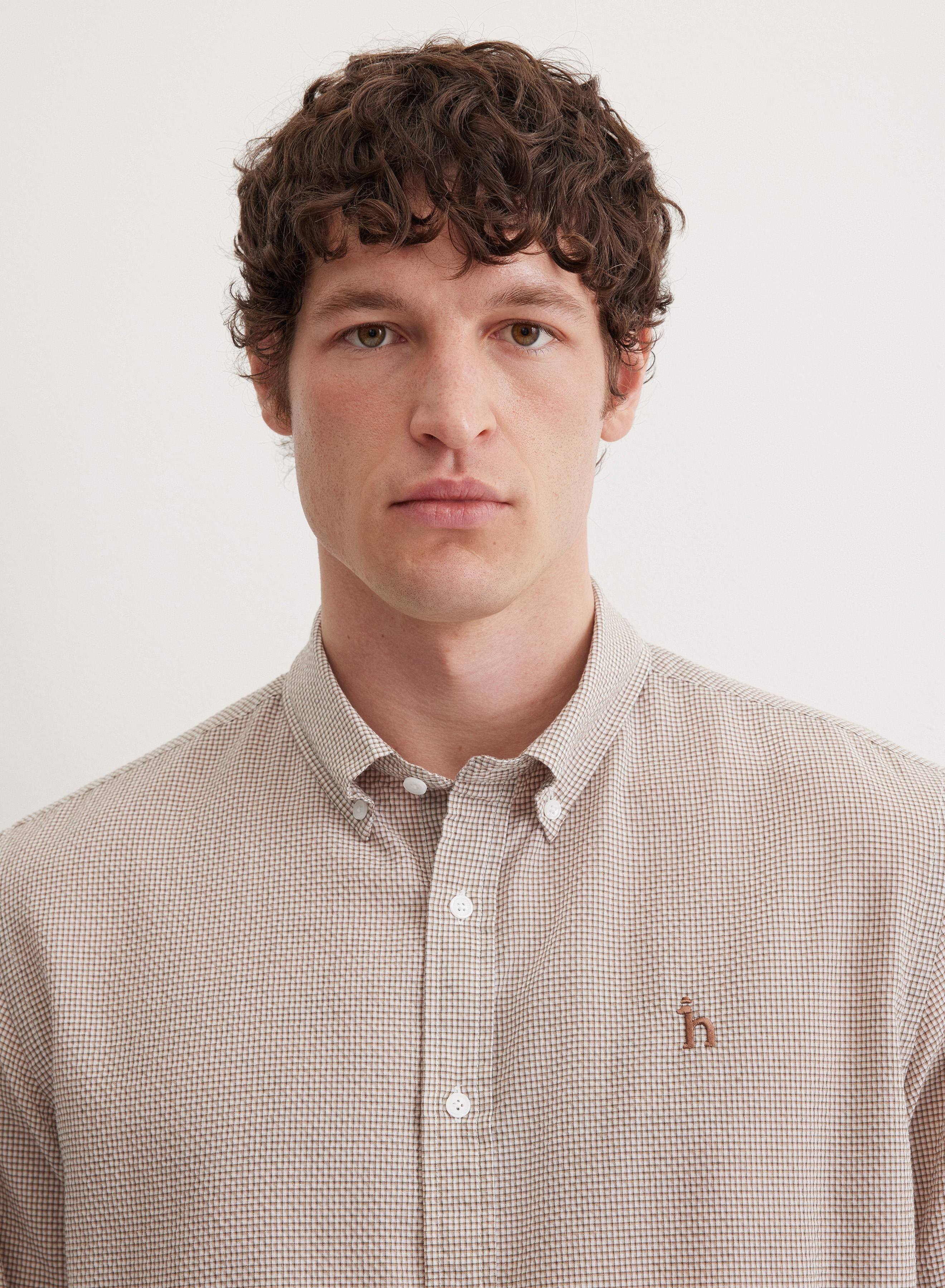 Удлиненная рубашка прямого кроя  - основное изображение товара