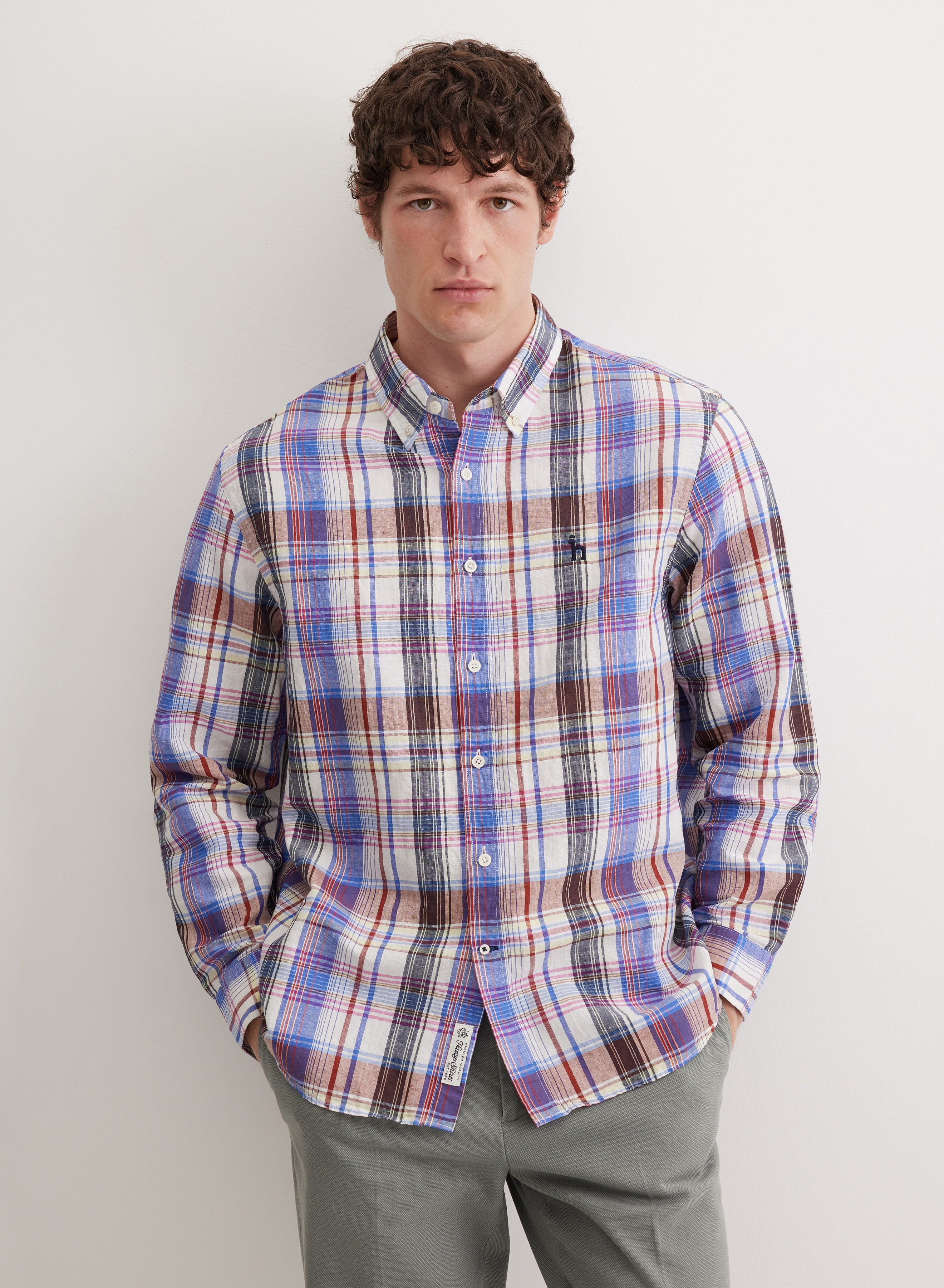 Рубашка в яркую клетку  - основное изображение товара