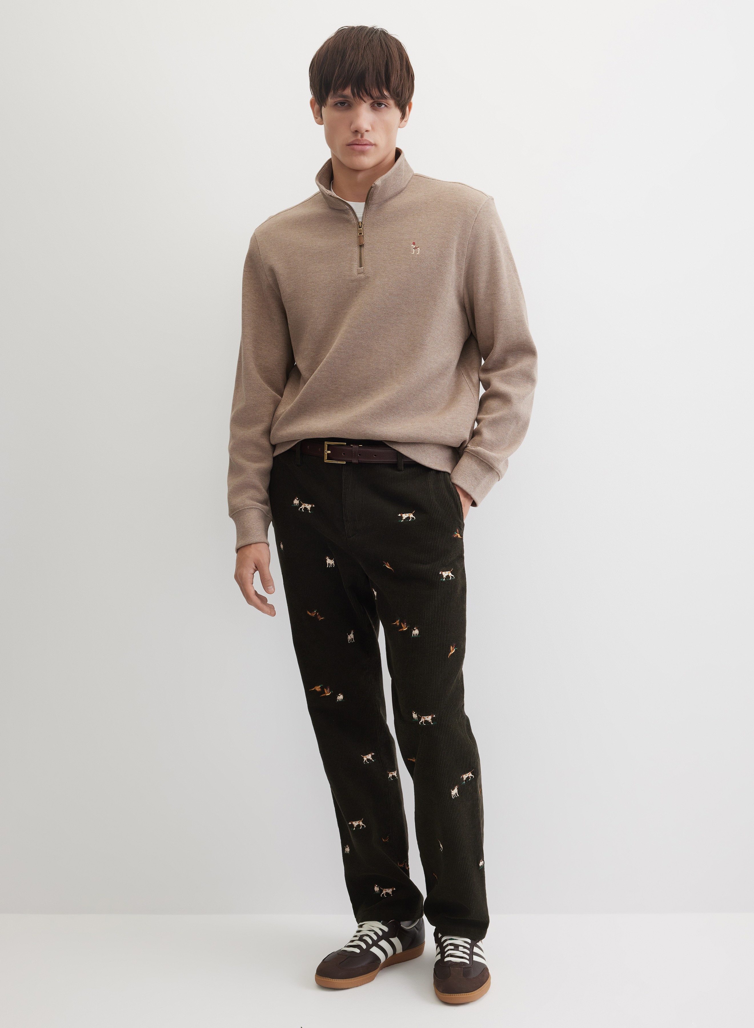 Джемпер с воротником-стойкой на молнии  - основное изображение товара