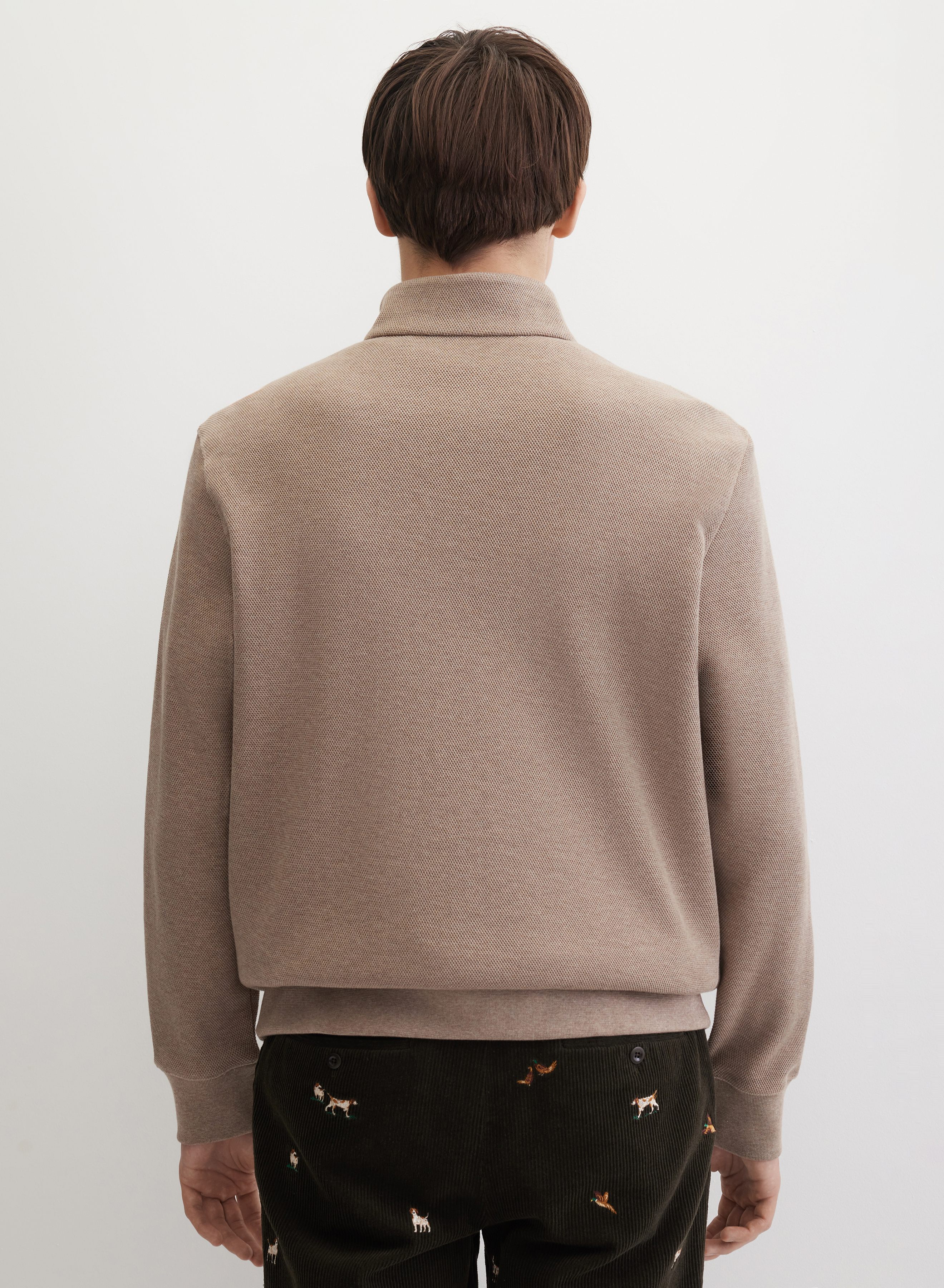 Джемпер с воротником-стойкой на молнии  - основное изображение товара