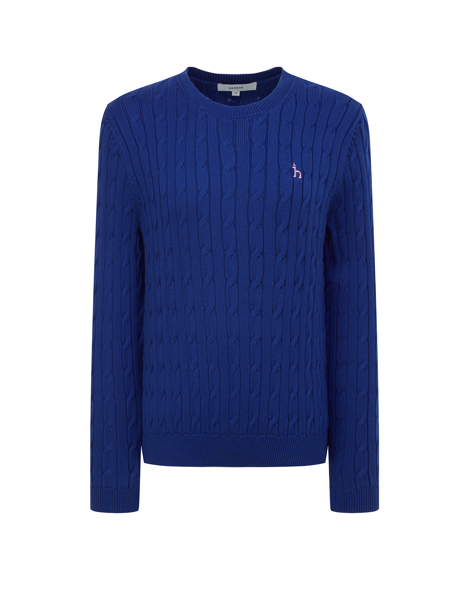 Базовый джемпер приталенного кроя с объемными косами - основное изображение товара