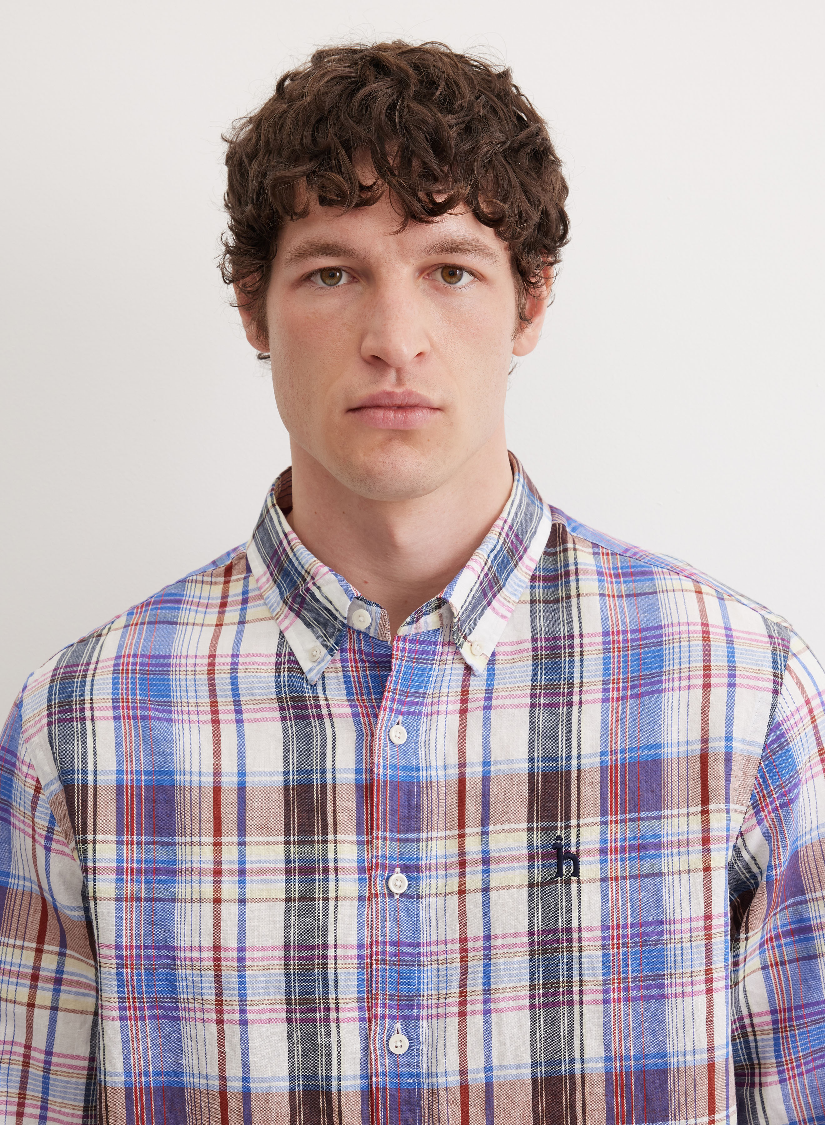 Рубашка в яркую клетку  - основное изображение товара