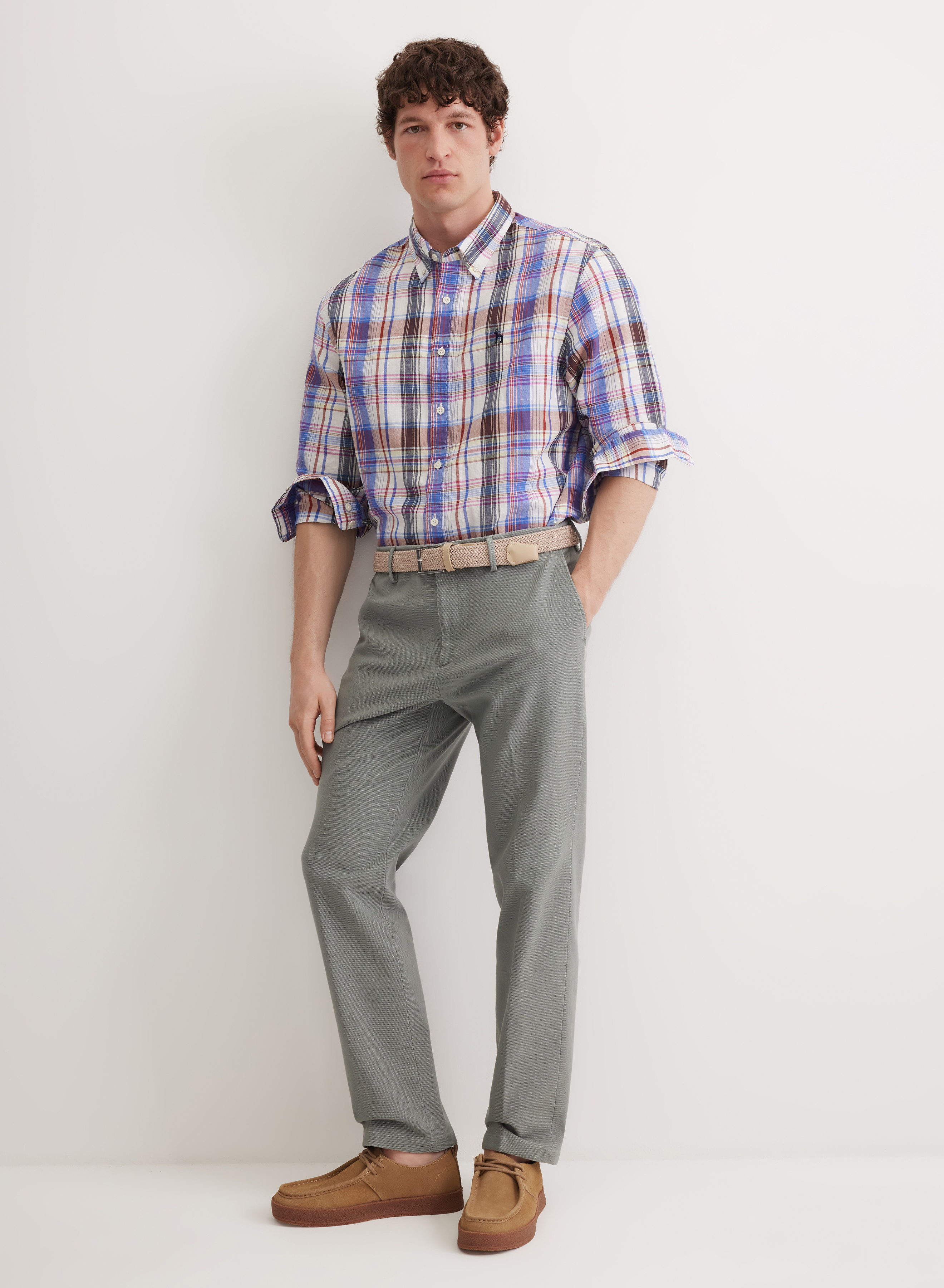 Рубашка в яркую клетку  - основное изображение товара