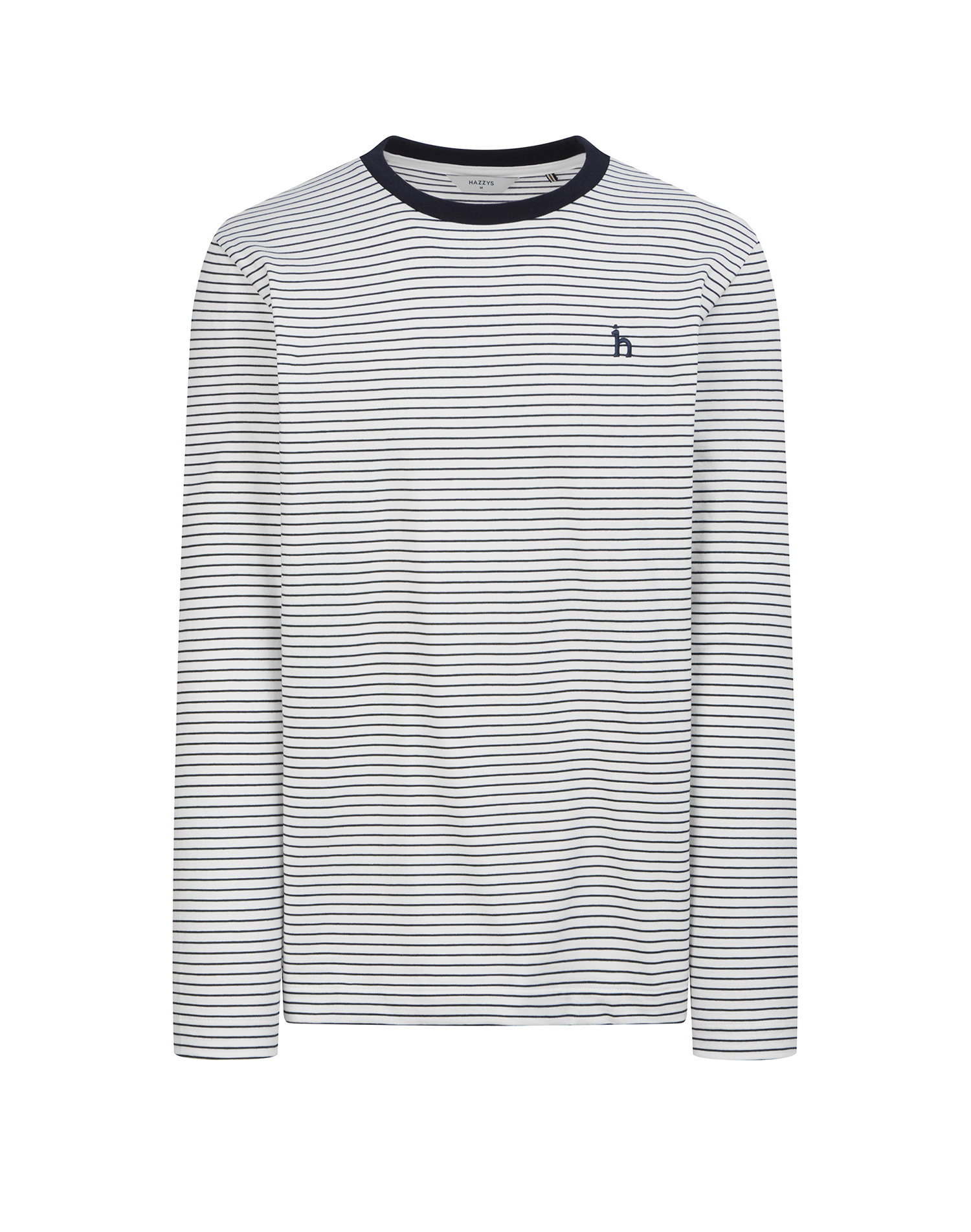 Базовый лонгслив с контрастными полосками  - основное изображение товара